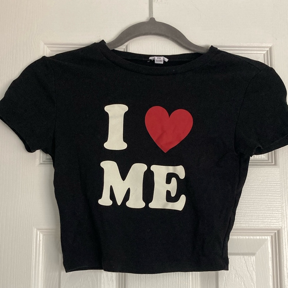 ⚡️3/$10⚡️ Garage 'I Love Me' Cropped T-Shirt